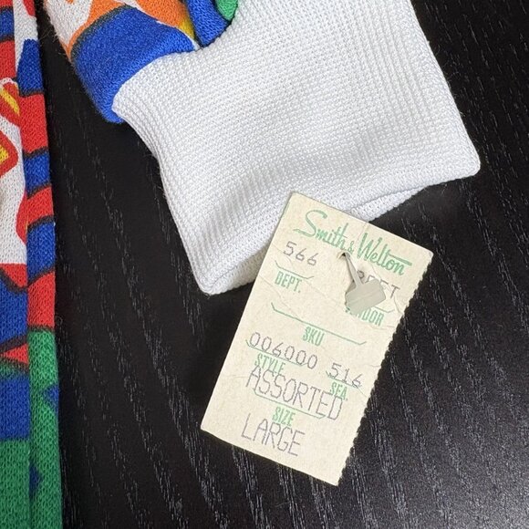 Vintage 80s Pretty Please Girls Kids Large L Pop Art Animal Crewneck Sweatshirt - Picture 5 of 10